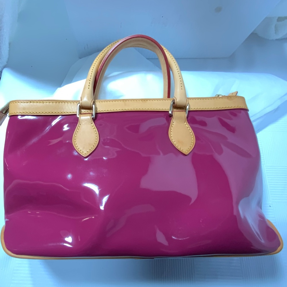 Dooney & Bourke Pink Patent Leather Satchel Bag - Picture 2 of 16